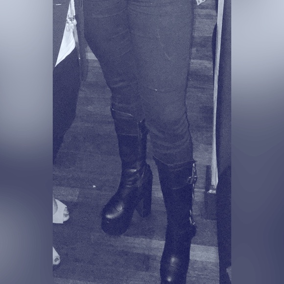 SOLD Demonia Cramps Moto Platform Boot DOLLS KILL - Picture 3 of 3